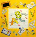 025 Schule - 3-lagig (gelb) - Home Fashion